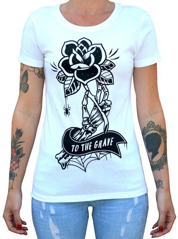 Lowbrow Art White To The Grave Tee