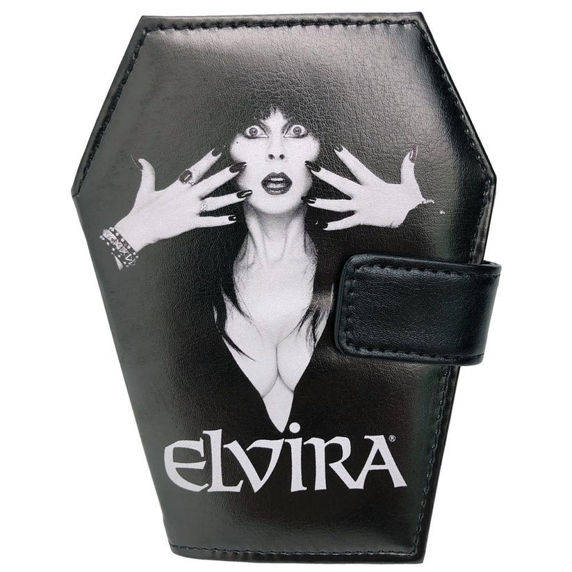Kreepsville 666 Elvira Coffin Black White Bi-Fold Wallet