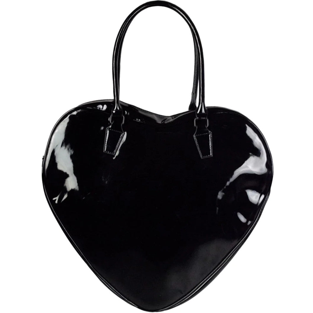 Kreepsville 666 Black Elvira Bewitched Heart Purse Handles and Strap