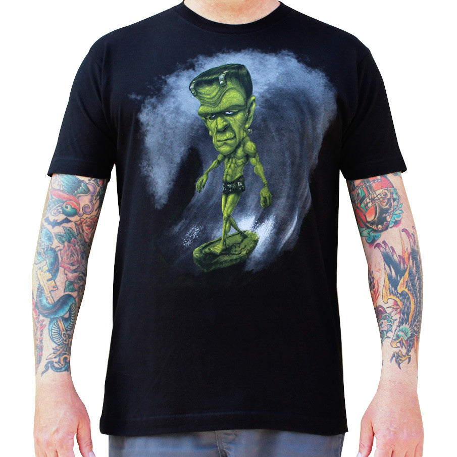 Lowbrow Art Surfenstein Frankenstein Surf Tee