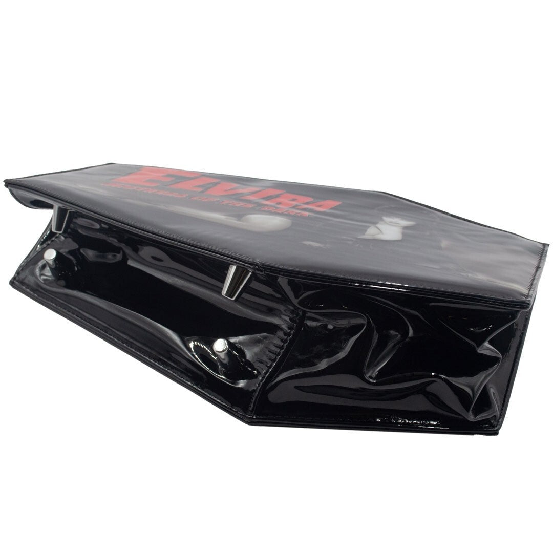 Kreepsville 666 Elvira Black Patent Kisslock Coffin Purse