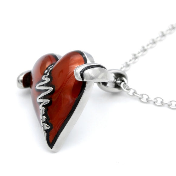 Controse Heartbeat Red Heart Headphones Pendant