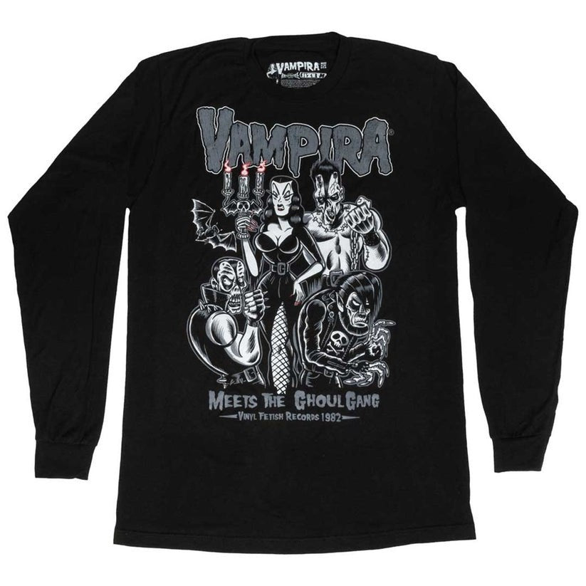 Kreepsville Vampira Meets Ghoul Gang LS Tee
