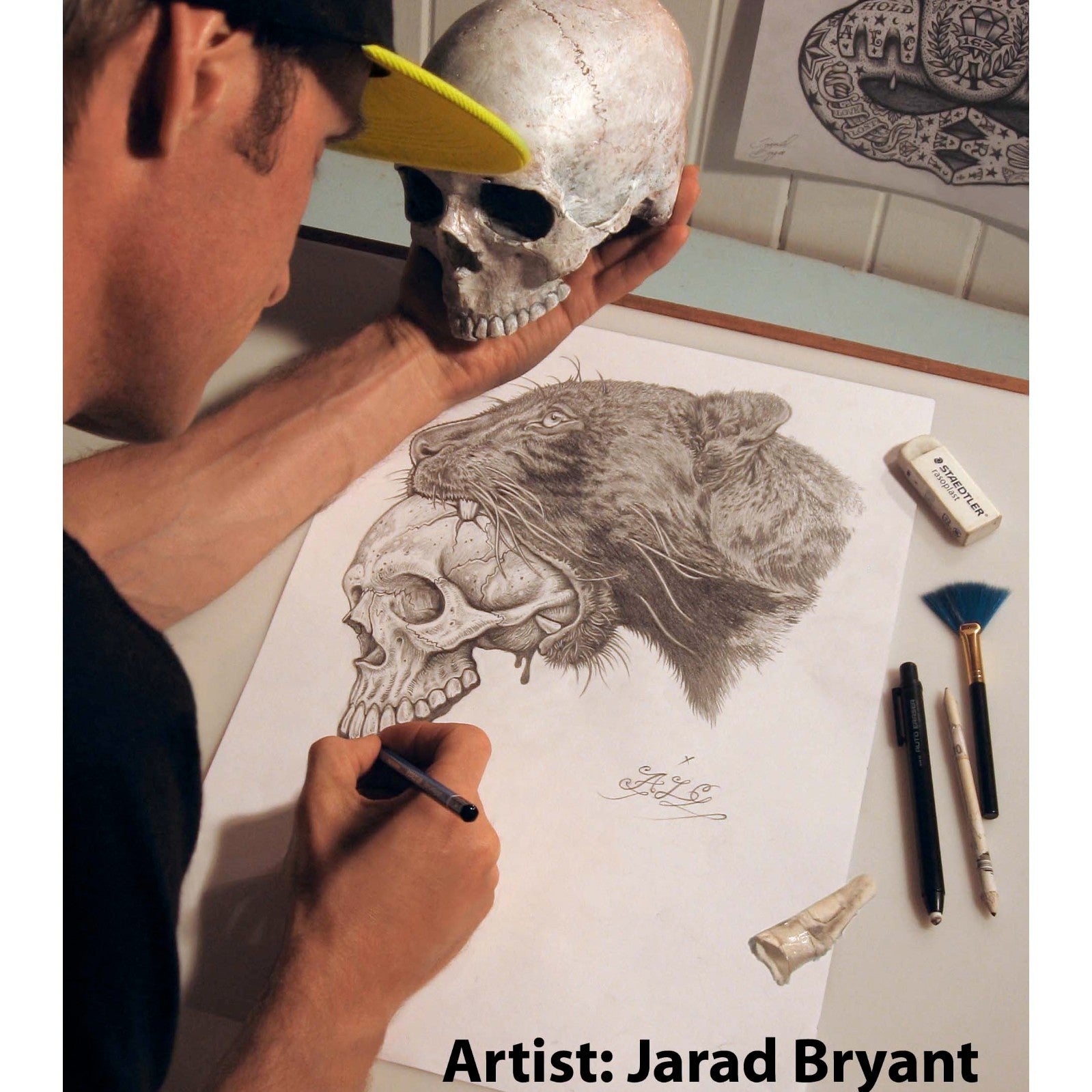 Black Market Art Tattooed Eve Charcoal Tee