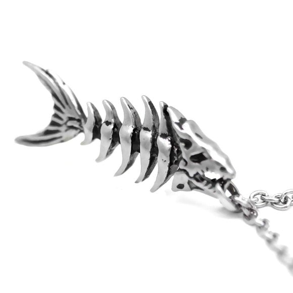 Controse Fish Bone SST Pendant on Chain