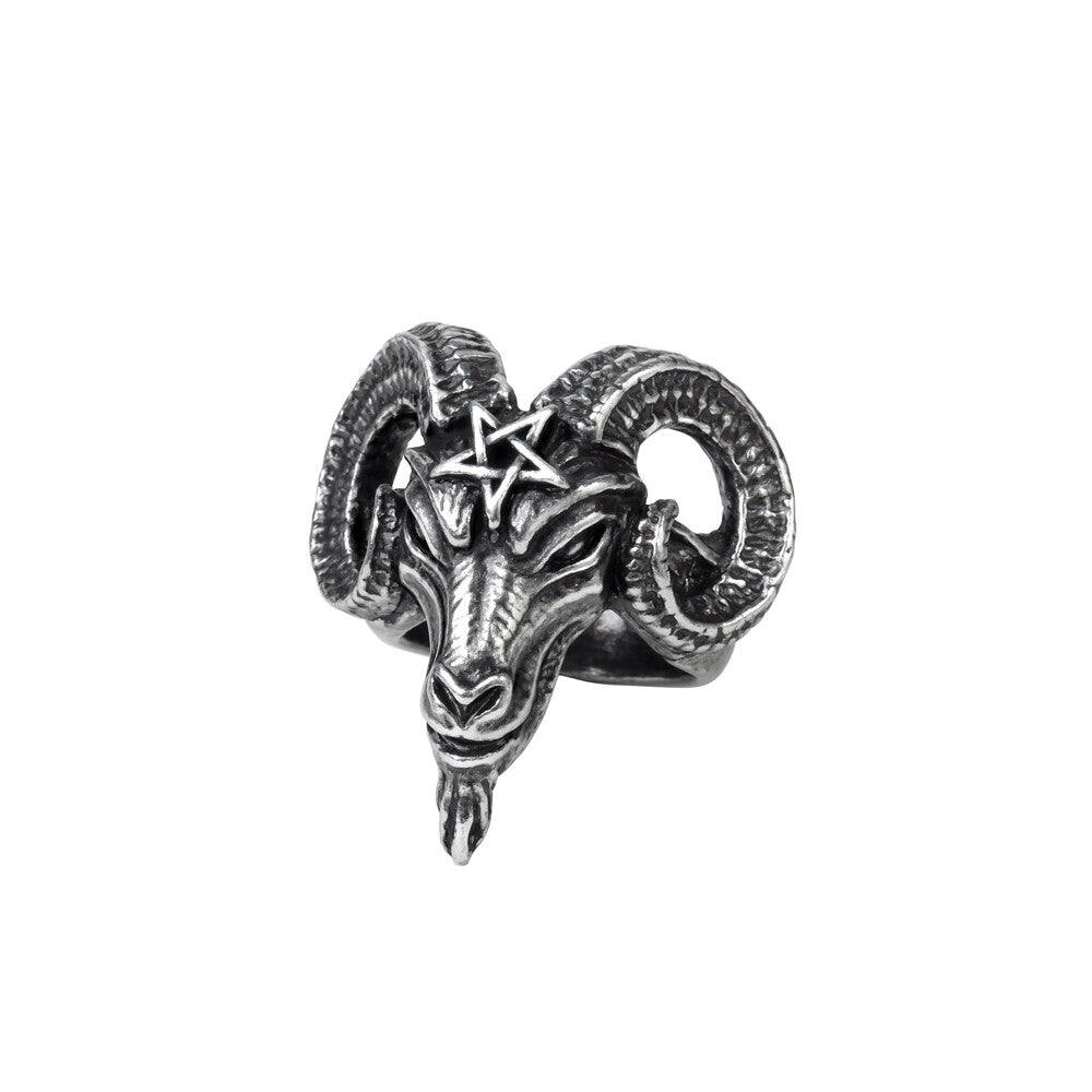 Alchemy Gothic Baphomet Knights Templar Ring R239