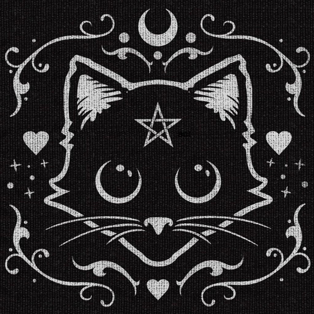 Alchemy Gothic Purrfect Kitty Cat Area Rug 38X20" RUG1