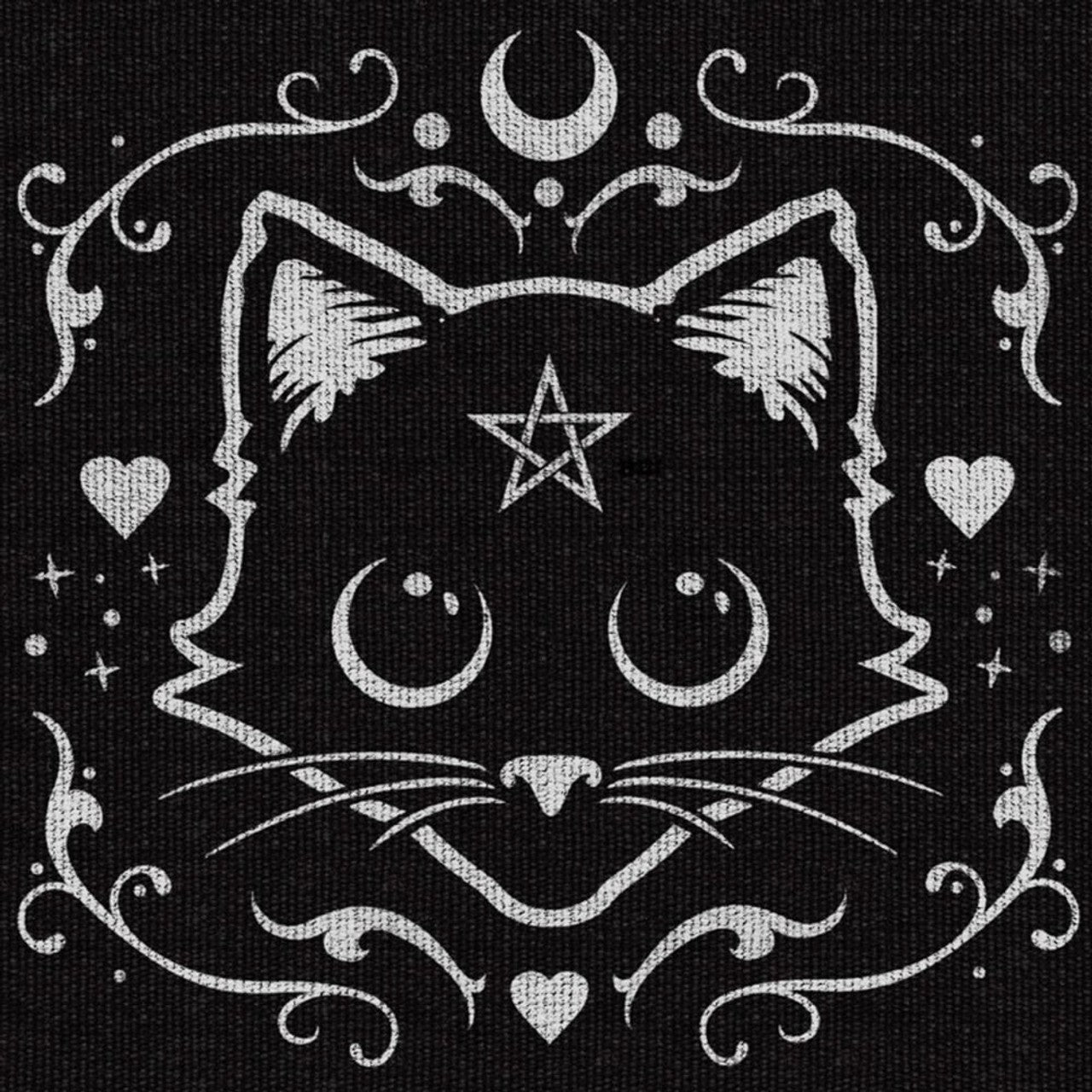 Alchemy Gothic Purrfect Kitty Cat Area Rug 38X20" RUG1