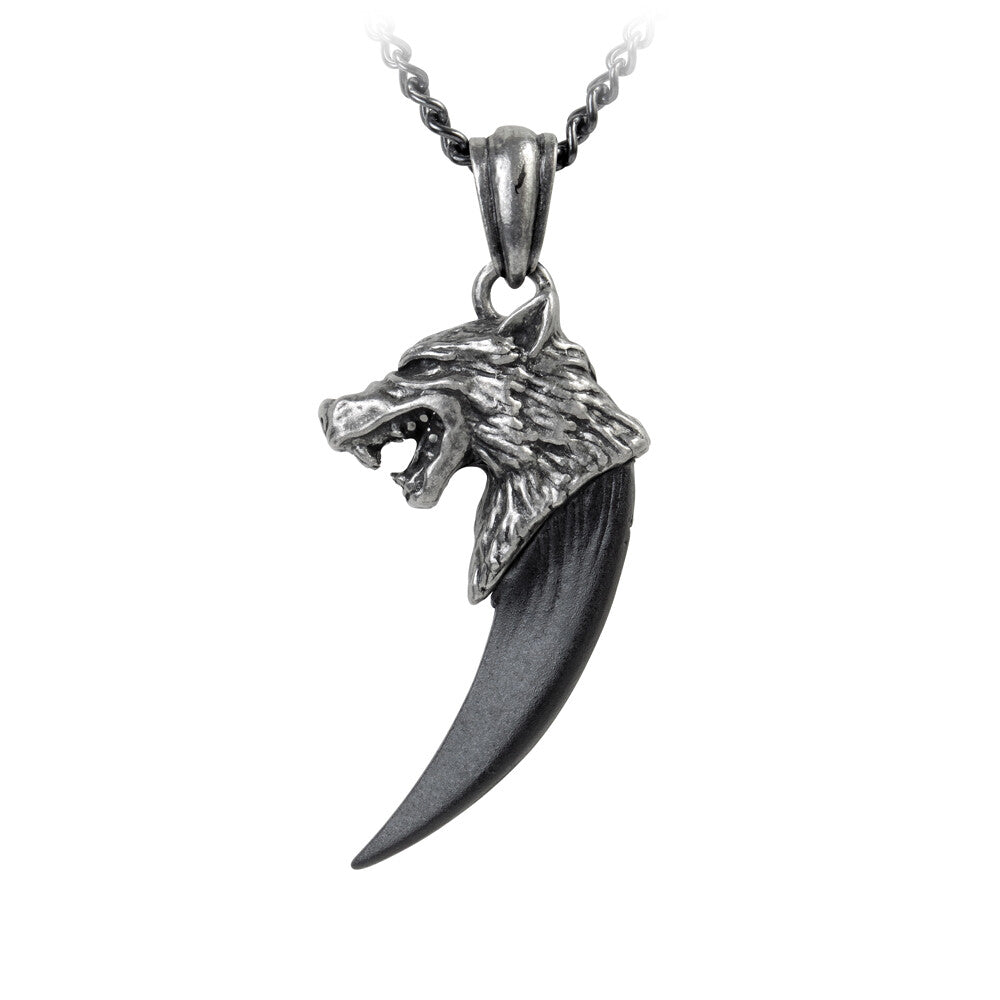 Alchemy Gothic Wolf Macht Fang Pendant P788