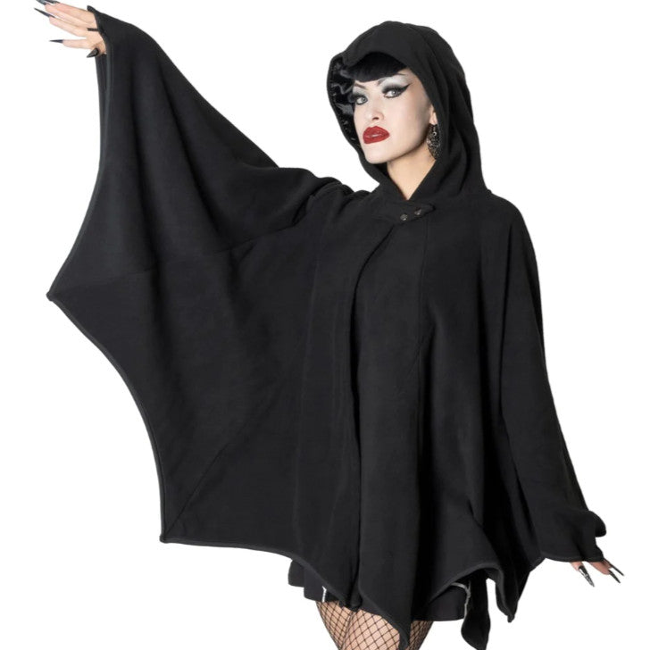 Kreepsville 666 Black Hooded Cape Bat Wing