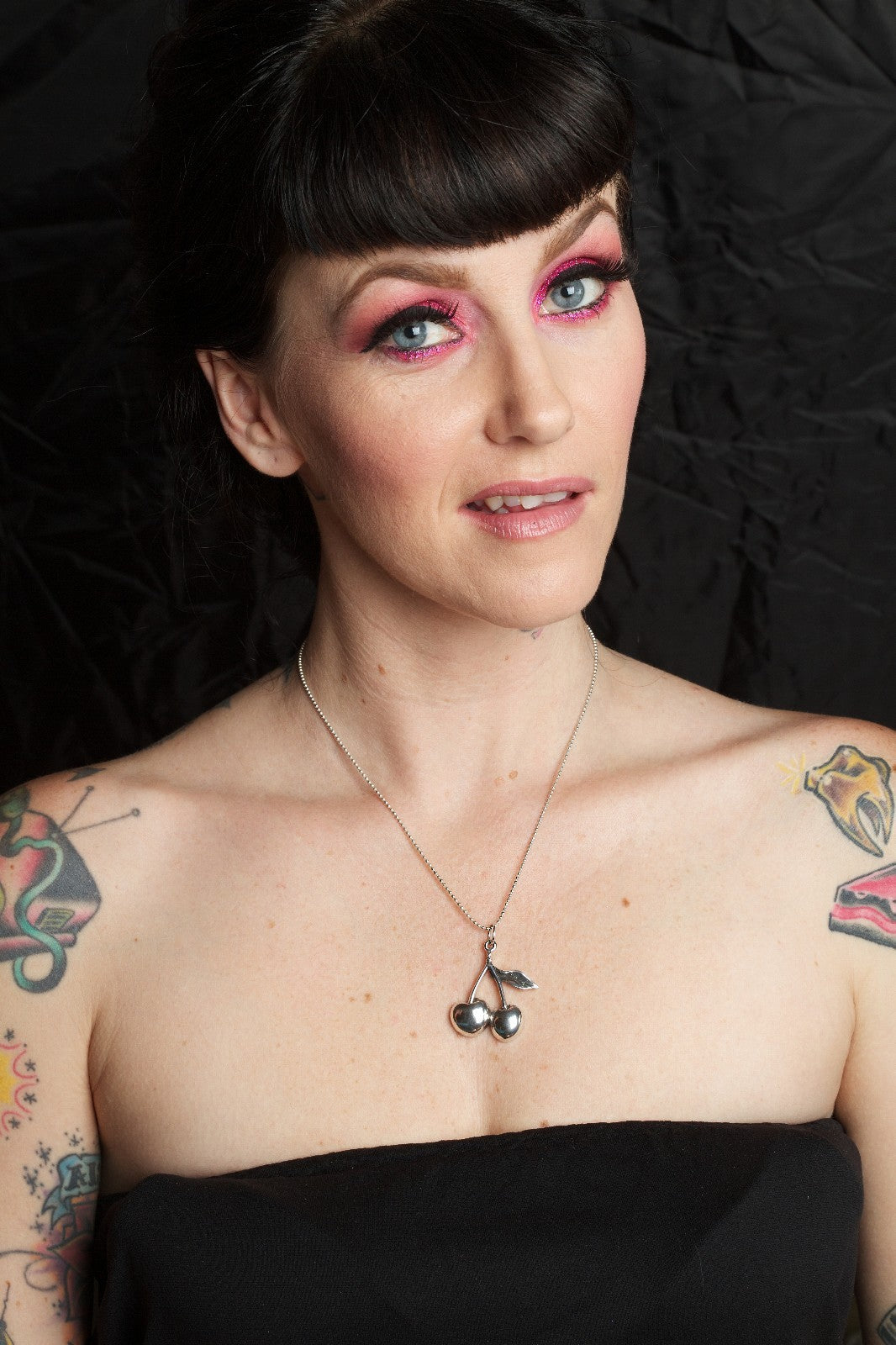 Femme Metale Sweet Cherries Sterling Silver Pendant