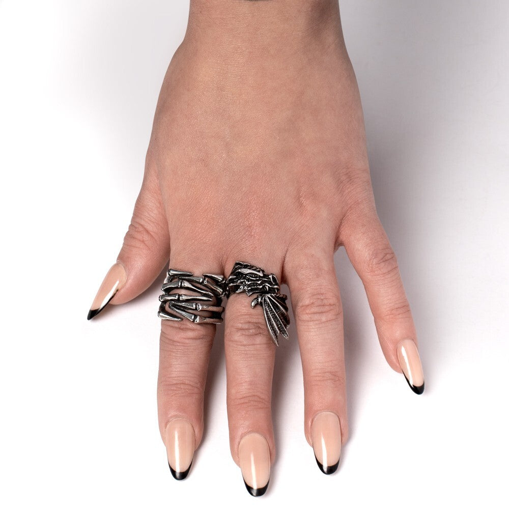 Alchemy Gothic The Awakening Dragon Wrap Ring R253