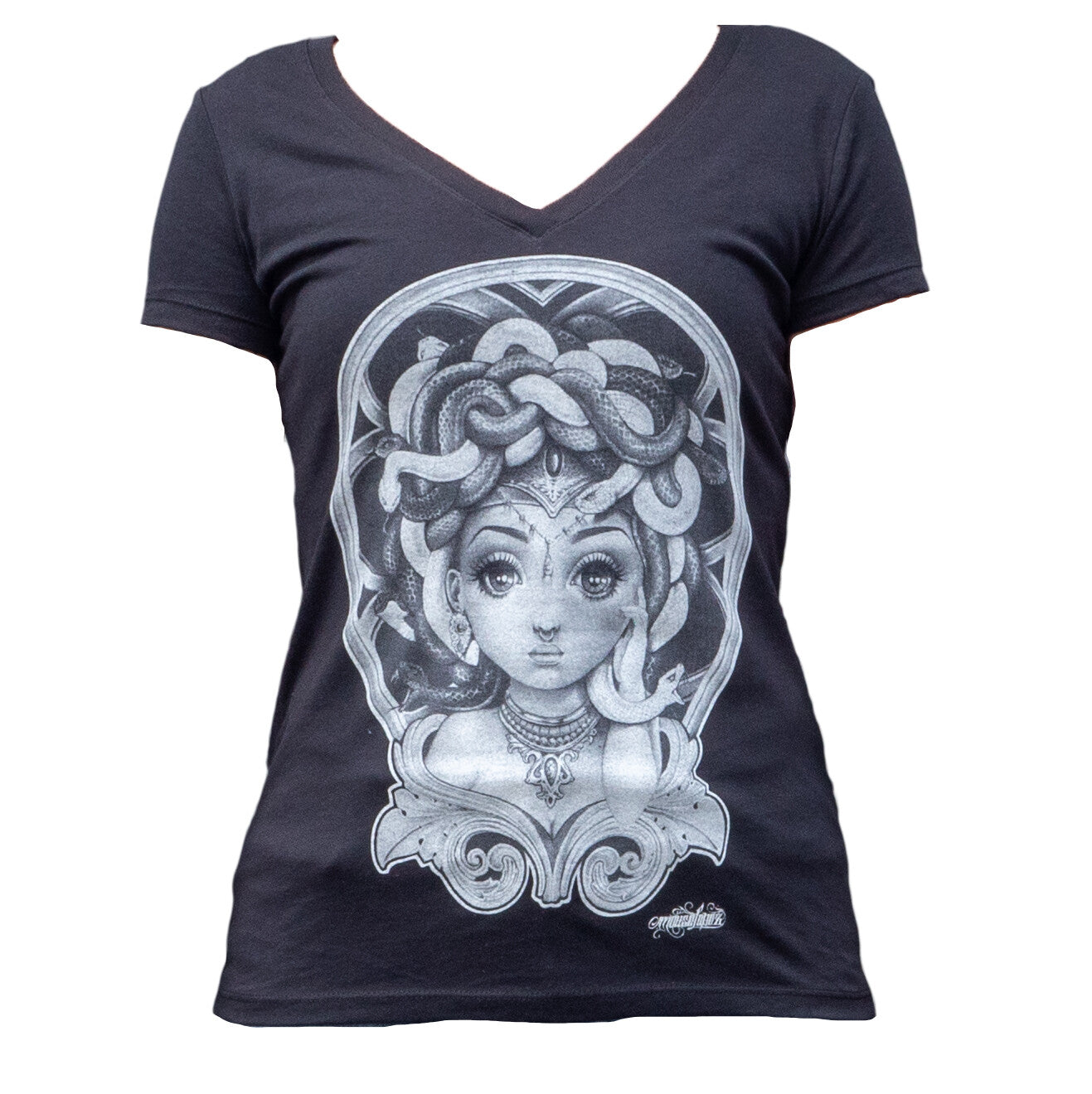 Black Market Art Lil Medusa V-neck Tee