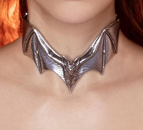 Alchemy Gothic Descending Darkness Necklace Choker P983