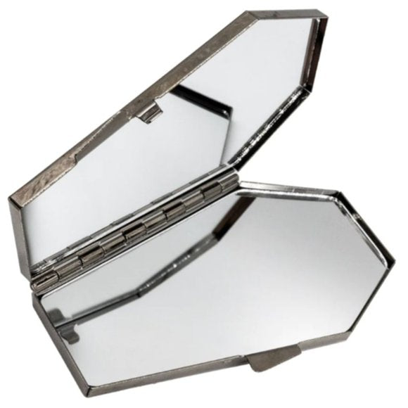 Kreepsville 666 Vampira Cobweb Glitter Coffin Compact Mirror