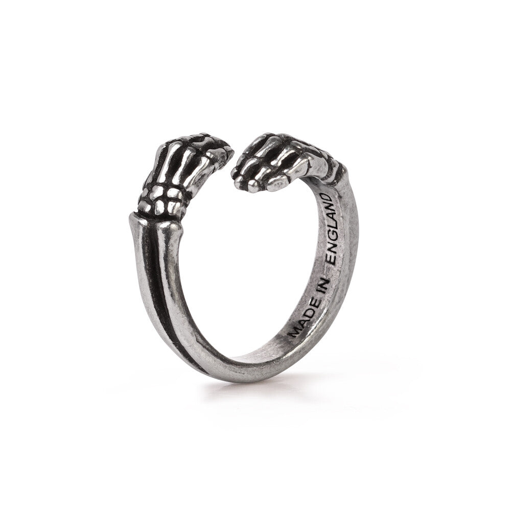 Alchemy Gothic Last Embrace Skeleton Wrap Ring R243