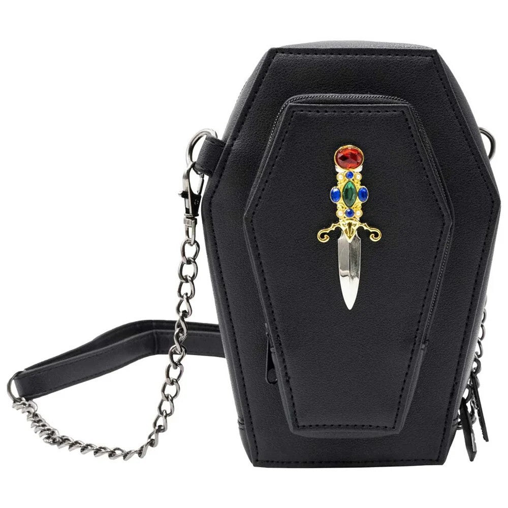 Kreepsville 666 Elvira Golden Coffin Mini Crossbody Purse Wristlet