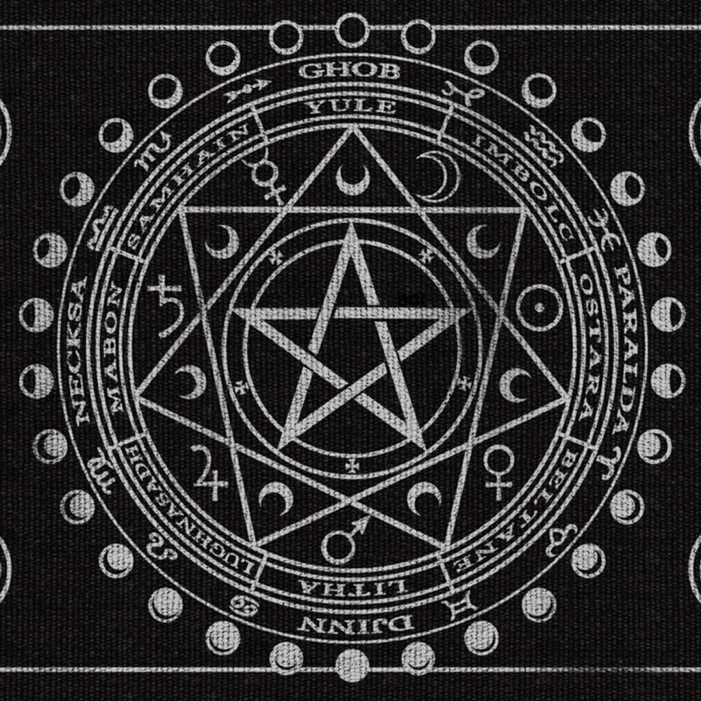Alchemy Gothic Magic Symbols Area Rug 38X20" RUG3