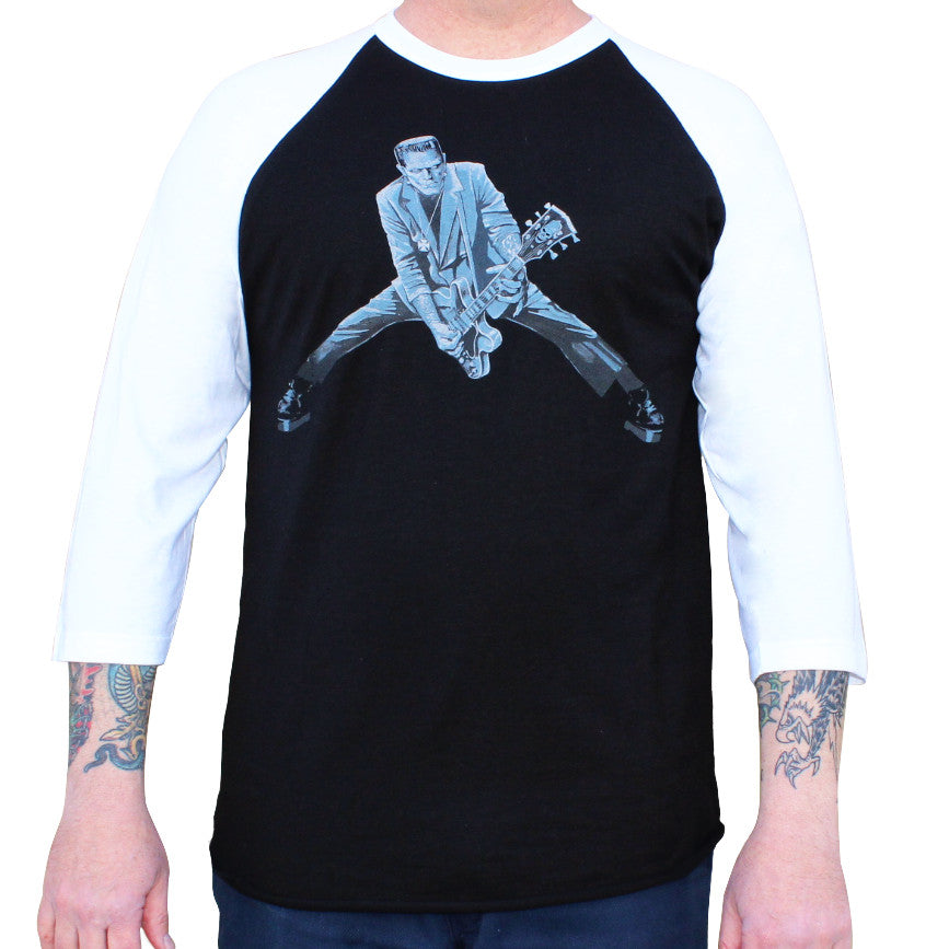 Lowbrow Art Rock n Roll Monster Baseball Tee