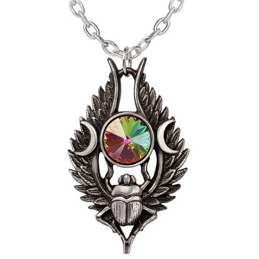 Alchemy Goth Dea Umbra Nili Beetle Pagan Pendant P995