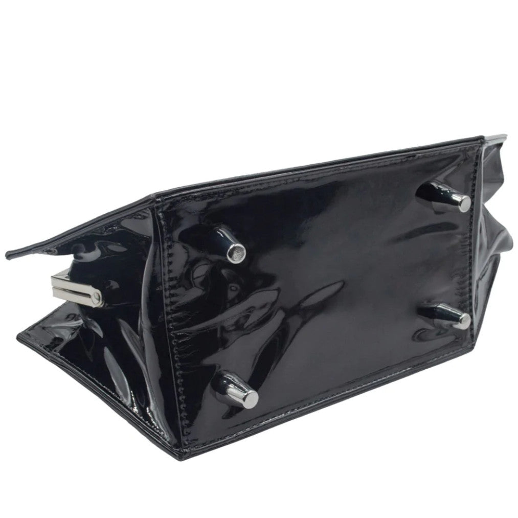 Kreepsville 666 Elvira Black Patent Kisslock Coffin Purse
