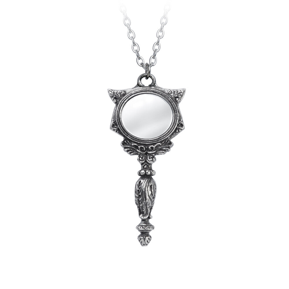 Alchemy Gothic Sacred Cat Vanitas Pendant P889