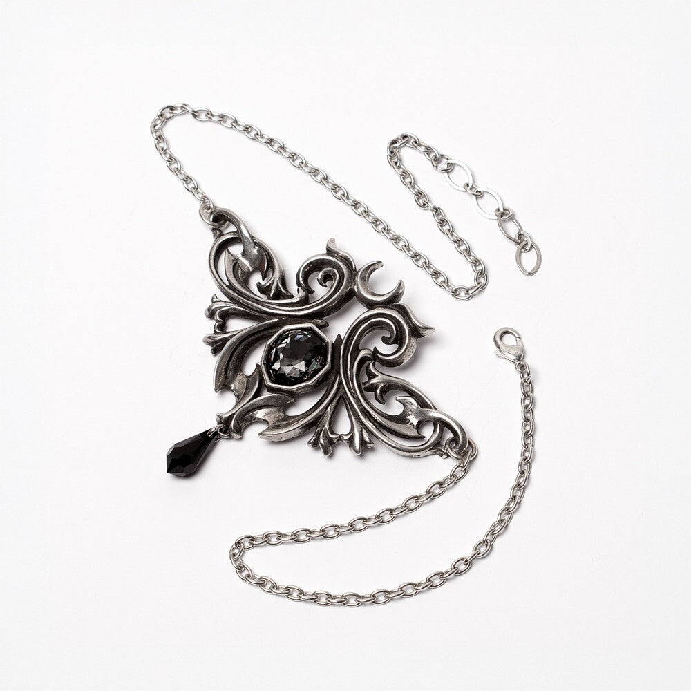 Alchemy Gothic Midnight Memorial Necklace Ornate P981