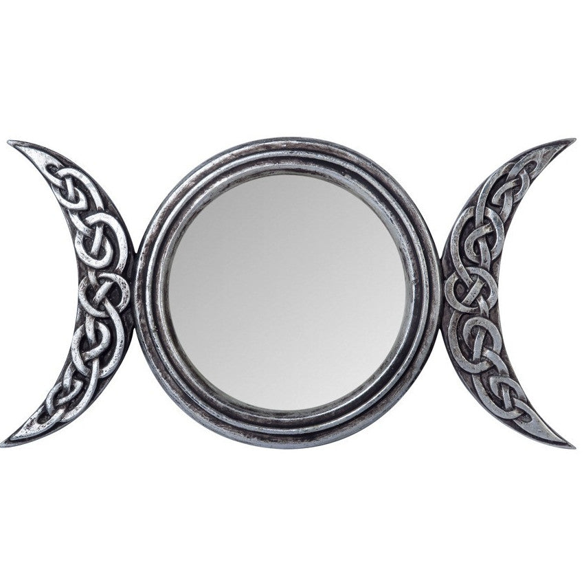 Alchemy Gothic Celtic Triple Moon Mirror V87