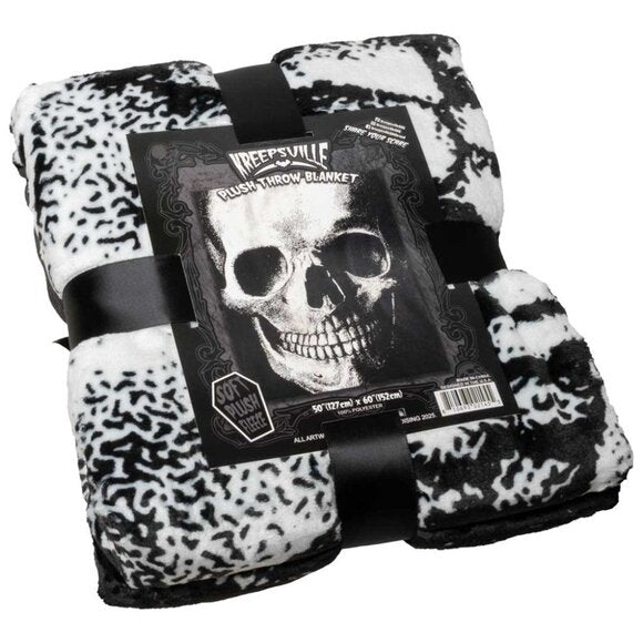 Kreepsville 666 Anatomical Skull Plush Throw Blanket