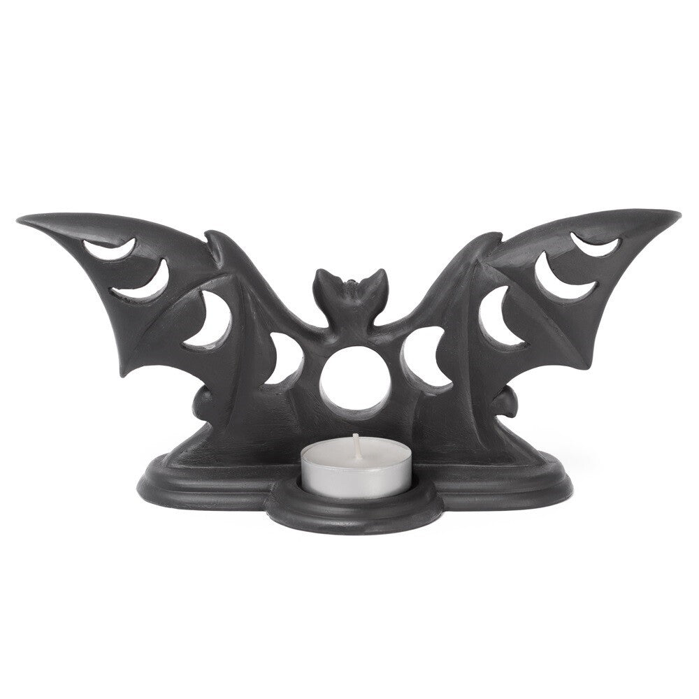 Alchemy Gothic Lunaeca Bat Tea Light Candle Holder V112