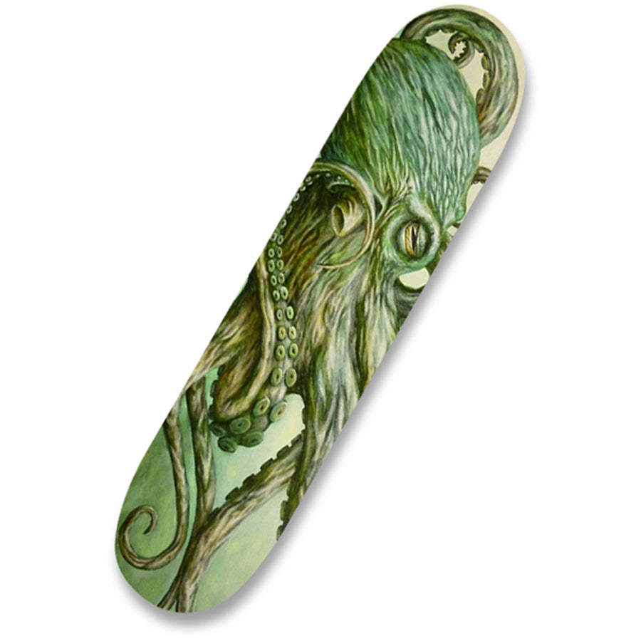 Black Market Art Octopus Green Quality Skateboard Maple Skate Deck