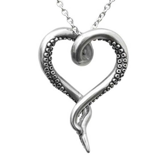 Controse Sea Lover Octopus Heart Stainless Steel Necklace