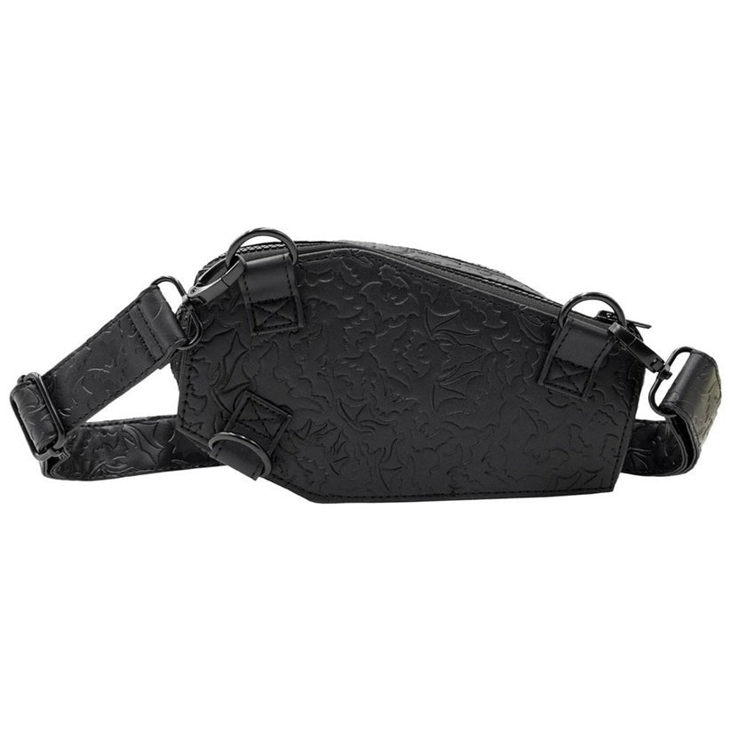 Kreepsville 666 Coffin Hip Pouch Embossed Bats