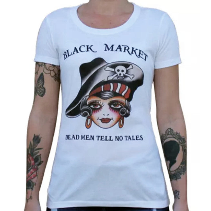 Black Market Art Dead Men Tell No Tales Tee