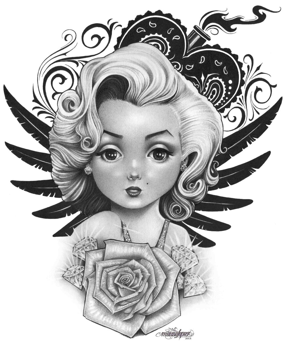 Black Market Art Lil Marilyn White Tee