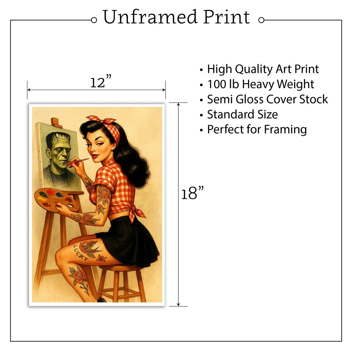 Black Market Painting Pin Up Fine Art Print