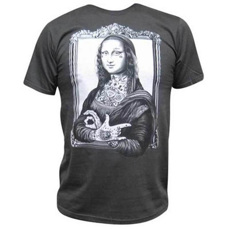 Black Market Art Mona Tattooed Lisa Gray Tee