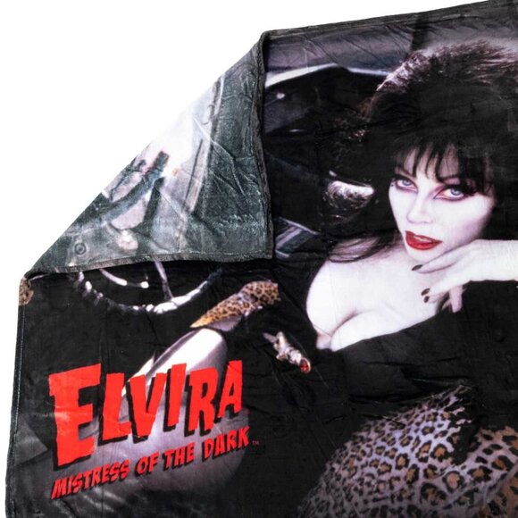 Kreepsville 666 Elvira Mobile Macabre Velvety Soft Plush Blanket