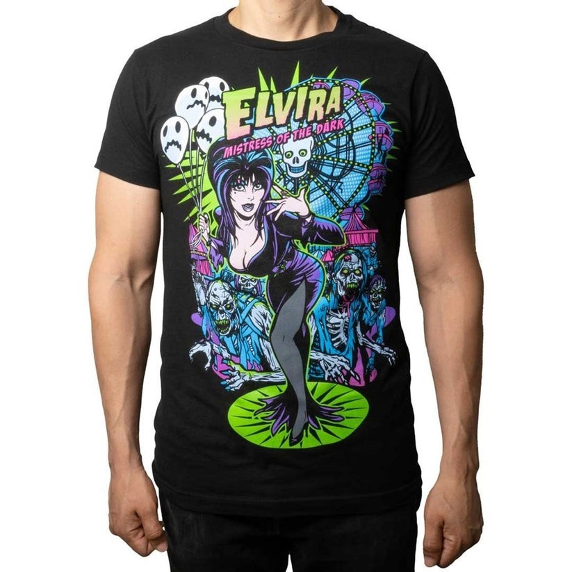 Kreepsville Elvira Zombie Ferris Wheel Tee