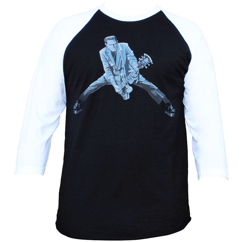 Lowbrow Art Rock n Roll Monster Baseball Tee