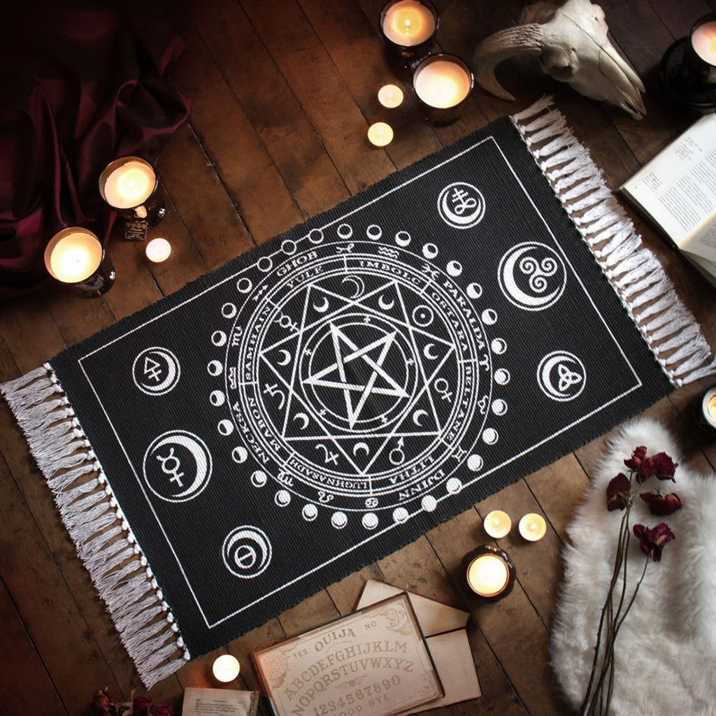 Alchemy Gothic Magic Symbols Area Rug 38X20" RUG3