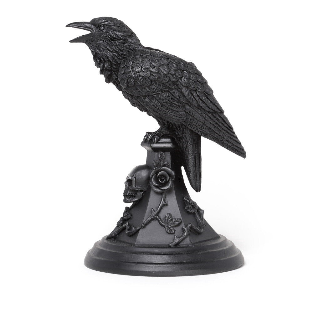 Alchemy Gothic Poe's Raven Tapered Candle Holder V109