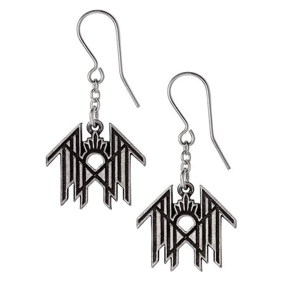Alchemy Gothic Sleep Token Metal Band Hook Earrings PE20