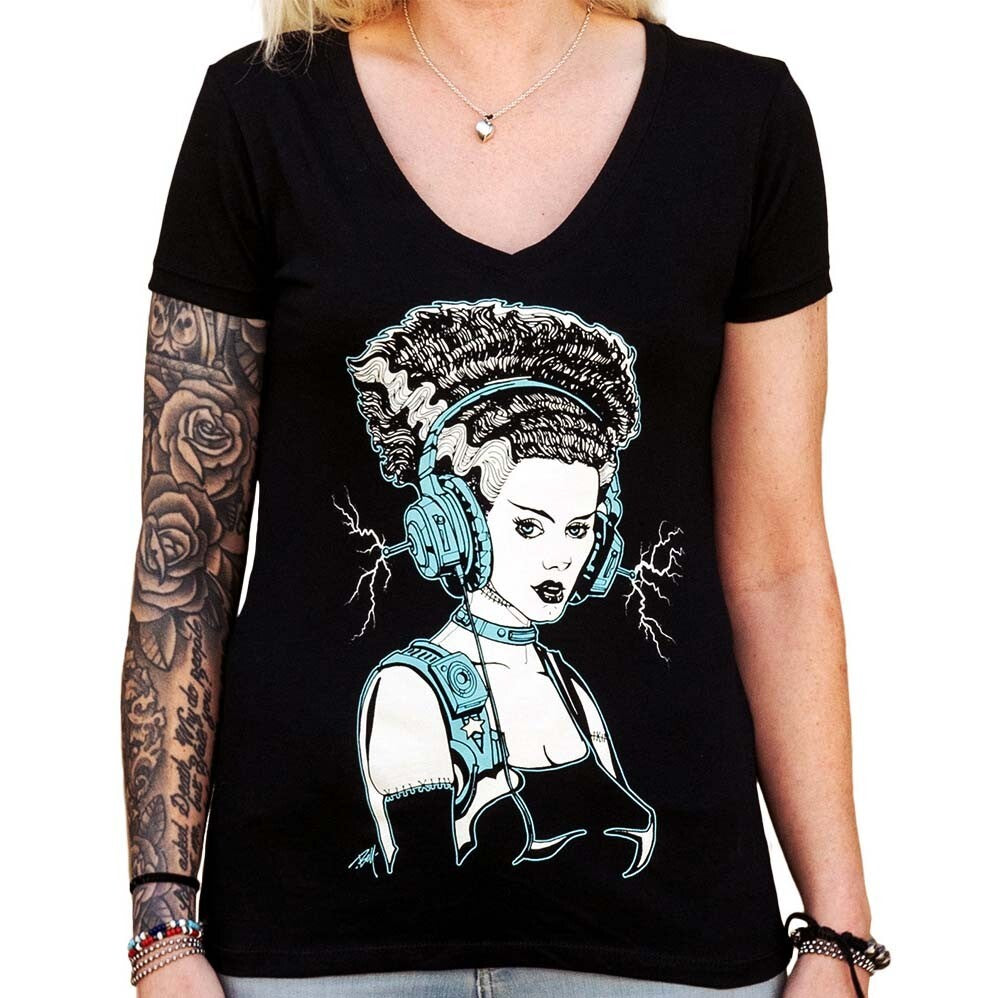 Lowbrow Art Teenage Bride Frankenbride Tee