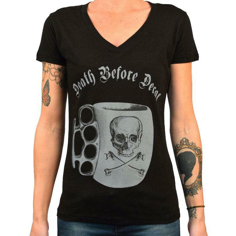 Lowbrow Art Death Before Decaf Tee