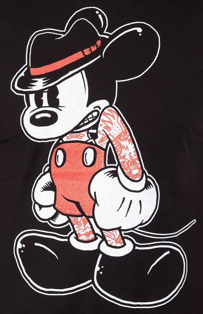 Black Market Art Tattooed Mean Mouse Tee