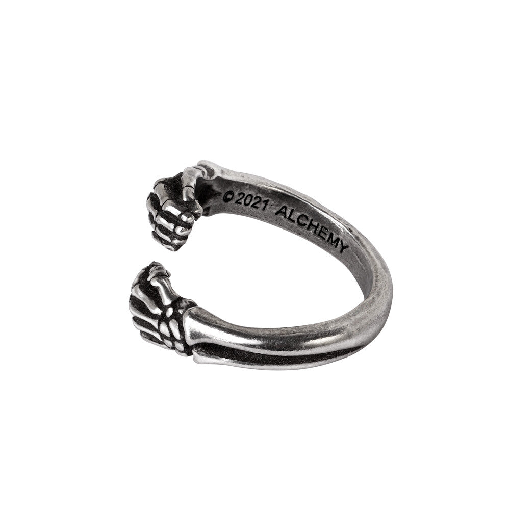 Alchemy Gothic Last Embrace Skeleton Wrap Ring R243