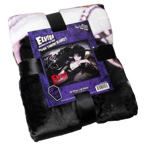 Kreepsville 666 Elvira Mobile Macabre Velvety Soft Plush Blanket