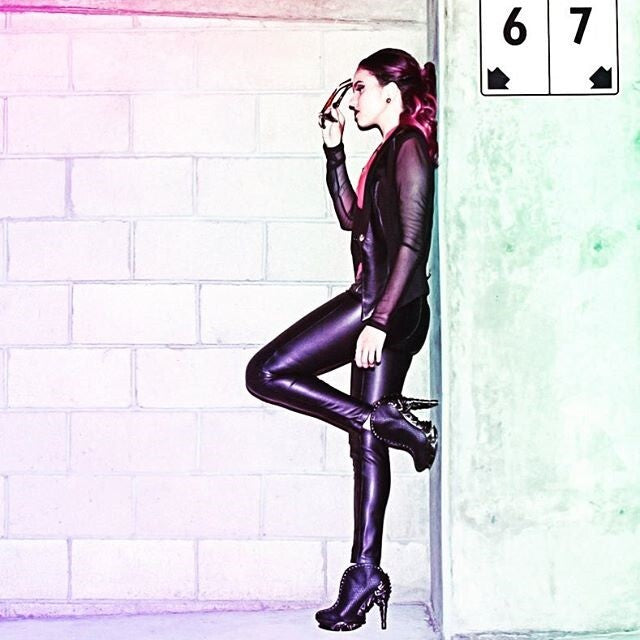 Hades VESPER Black Snake Studded Bootie 5" Chrome Spinal Heel 6-11