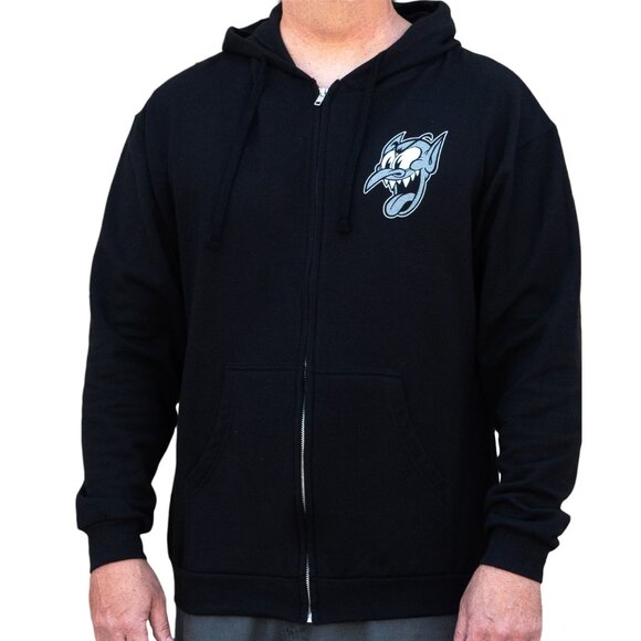 Lowbrow Art Haunt Rod Tattoo Cartoon Art Black Hoodie